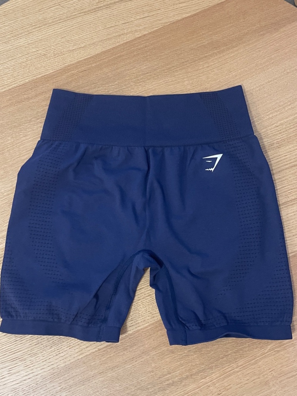 Gymshark Vital Seamless Shorts- Heavy Blue Marl- Size Large
